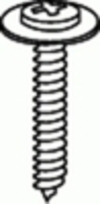 Phillips Round Washer Head Tapping Screw #8 X 1