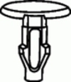 Honda Nissan Mitsubishi Trim Clip 16MM Head Diameter <br><font color=red><font size=2.5>Honda: 90667671013ZA <br>Mitsubishi: MC440901 <br>Nissan: 62660486001</font></font>