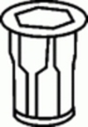 GM Specialty Nutsert M6-1.0 .7MM-4.2MM Grip <br><font color=red><font size=2.5>GM: 10281487 | 11518908</font></font>