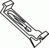 Ford Radiator Grille Clip 11/32'' Width 1-9/32'' Length Ford: YF4Z8194AA