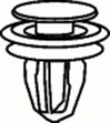 Honda Windshield Garnish Pillar Retainer 12MM Stem Length Honda: 91560S84A11