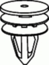 GM Door Trim Panel Retainer White Nylon GM: 15076791