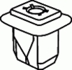 GM Screw Grommet 5/8-3/4'' Head  9/16'' Stem Length <br><font color=red><font size=2.5>GM: 11517873</font></font>