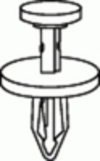 Chrysler Radiator Shield Retainer 20MM Head Diameter Chrysler: 6506132AA