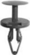 GM Push-Type Retainer - Black Nylon Chrysler: 6509049AA Ford: W714040S300 | GM: 11589290