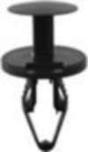GM Push-Type Retainer - Black Nylon <br><font color=red><font size=2.5>Chrysler: 68003844AA | W712196S300 <br>GM:11589293</font></font>