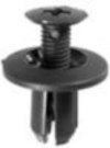 Nissan Bumper Push-Type Retainer  Gray Nylon Nissan: 015530038U