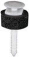 Trim Panel Retainer W/Sealer  White Nylon <br><font color=red><font size=2.5>GM: 10350983</font></font>