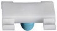 Moulding Clip  White Nylon <br><font color=red><font size=2.5>BMW: 51138166675</font></font>