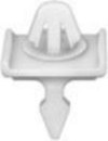 Moulding Clip  White Nylon Mercedes: 0019884981