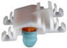 Volkswagen & Audi Moulding Clip- White & Orange Nylon <br><font color=red><font size=2.5>VW & Audi: 3A0853575</font></font>