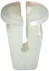 Volkswagen & Audi Screw Grommet- Natural Nylon <br><font color=red><font size=2.5>VW & Audi: 165827592</font></font>