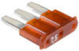 Ford Micro Fuse 7-1/2 Amp Brown Color <br><font color=red><font size=2.5>Ford: DG9Z14526S | GM: 19209798</font></font>