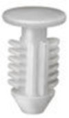 Peugeot Citroen White Nylon Retainer 10mm Head 8mm Stem Diameter 15mm Stem Length