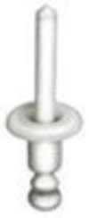 VW Audi Skoda Nylon Rivet 6mm Diameter 13mm Flange - Natural Nylon VW / Audi / Seat / Skoda: N90813101