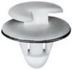 Retainer Top 13MM Btm 16.5MM Stem 8.7MM Stem Length 11MM - White Nylon Peugeot & Citroen: 6995.A3 Renault & Dacia: 77 03 077 111