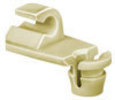 Door Lock Rod Clip; Rod Size: 4MM - Yellow Nylon