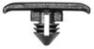Weatherstrip Retainer Head 5.5MM X 17MM Stem 5MM Stem Length 7MM - Black