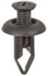 Mazda Push-Type Retainer Black Nylon 18MM Hd 20MM Length 9MM Hole <br><font color=red><font size=2.5>Mazda: B27K51PS7</font></font>