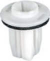Nissan Screw Grommet W/Sealer White Nylon M5.5 (#12) <br><font color=red><font size=2.5>Nissan: 850991VA0A</font></font>