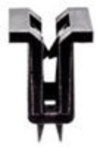 Nissan Moulding Clip Black Nylon Nissan: 668209N00A