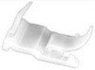 Hyundai Moulding Clip White Nylon <br><font color=red><font size=2.5>Hyundai: 8321922000</font></font>