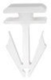 Ford Moulding Clip White Nylon Ford: W717736S300