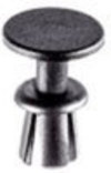 BMW Push-Type Retainer Black Nylon <br><font color=red><font size=2.5>BMW: 51498166702</font></font>