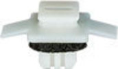 Honda Moulding Clip W/Sealer - White Nylon Honda: 91513SMGE01