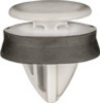 Ford Moulding Retainer W/Sealer - White Nylon <br><font color=red><font size=2.5>Ford: W716507S300</font></font>