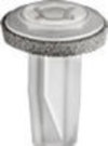 Nissan Infiniti Screw Grommet W/Sealer - White Nylon Nissan & Infiniti: 0128101121
