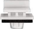 Honda Moulding Clip W/Sealer - White Nylon Honda: 91514SAA003