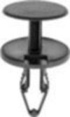 Ford Push-Type Retainer - Black Nylon <br><font color=red><font size=2.5>Ford: W718365S300</font></font>