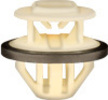 Mercedes Moulding Clip W/Sealer - White Nylon Mercedes: 0009917398