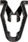 Hyundai Kia Trim Clip - Black Nylon <br><font color=red><font size=2.5>Hyundai & Kia: 858583S000</font></font>