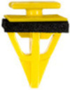 Hyundai Kia Moulding Clip W/Sealer - Yellow Nylon <br><font color=red><font size=2.5>Hyundai & Kia: 877593V000</font></font>