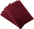 Hand Cleaning Pad Abrasive Maroon (Ultra-Fine Grit)