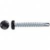 #6 X 1'' Square Pan Self-Drilling Teks - Zinc Black Painted Head