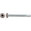 #8 X 1-1/2'' Square Pan Self-Drilling Teks - Zinc Tan Painted Head