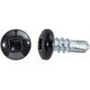 #10 X 1/2'' Square Pan Self-Drilling Teks - Zinc Black Painted Head