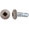 #10 X 1/2'' Square Pan Self-Drilling Teks - Zinc Tan Painted Head