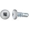 #10 X 1/2'' Square Pan Self-Drilling Teks - Zinc White Painted Head