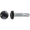 #10 X 3/4'' Square Pan Self-Drilling Teks - Zinc Black Painted Head