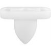 Mercedes Drip Rail Clip - White Nylon Mercedes: 2096900018