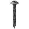 #8 X 1-1/4'' Phillips Flat Top Washer Head Tapping Screw Black