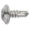 Phillips Washer Head Tapping Screw W/ Teks Point #8 X 3/8'' - Chrome
