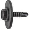 Hex Sems Washer Tapping Screw W/ Teks Point #8 X 5/8'' - Black