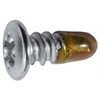 Phillips Washer Head Tapping Screw W/ Teks  Point #8 X 3/8'' - Chrome <br><font color=red><font size=2.5>Ford: 384474S47X</font></font>