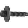 Hex Head Sems Screw W/ Dog Point M6-1.0 X 28MM - Black