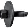 Hex Head Sems  Screw W/ Dog Point M6-1.0 X 20MM - Black Ford: N800394S2